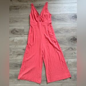 Coral Sleeveless Jumpsuit